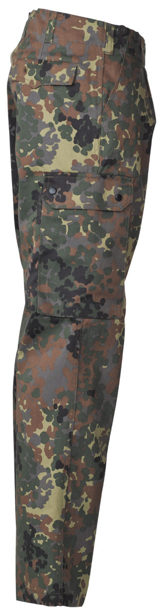 Pantaloni BW Feldhose Flecktarn MFH - Standard Militar, 2 Buzunare Cargo