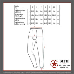 Pantaloni BW Plușati Oliv MFH - 100% Bumbac, 300g/m²