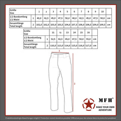Pantaloni Câmp BW Feldhose Negru MFH - 2 Buzunare Cargo, Butoane Bretele
