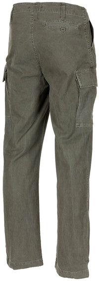 Pantaloni Câmp Moleskin Stonewashed Oliv - Șliț nasturi, Manșete reglabile