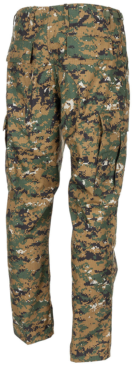Pantaloni Câmp US BDU digital woodland MFH - Ripstop, 6 Buzunare