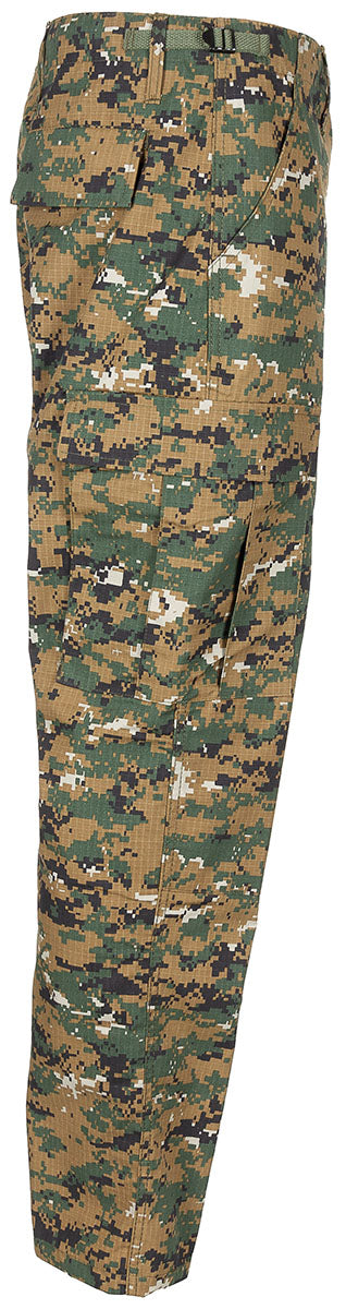 Pantaloni Câmp US BDU digital woodland MFH - Ripstop, 6 Buzunare