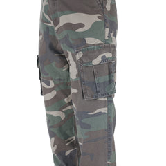Pantaloni Cargo Copii Stonewashed Woodland - Rezistență la Aventură