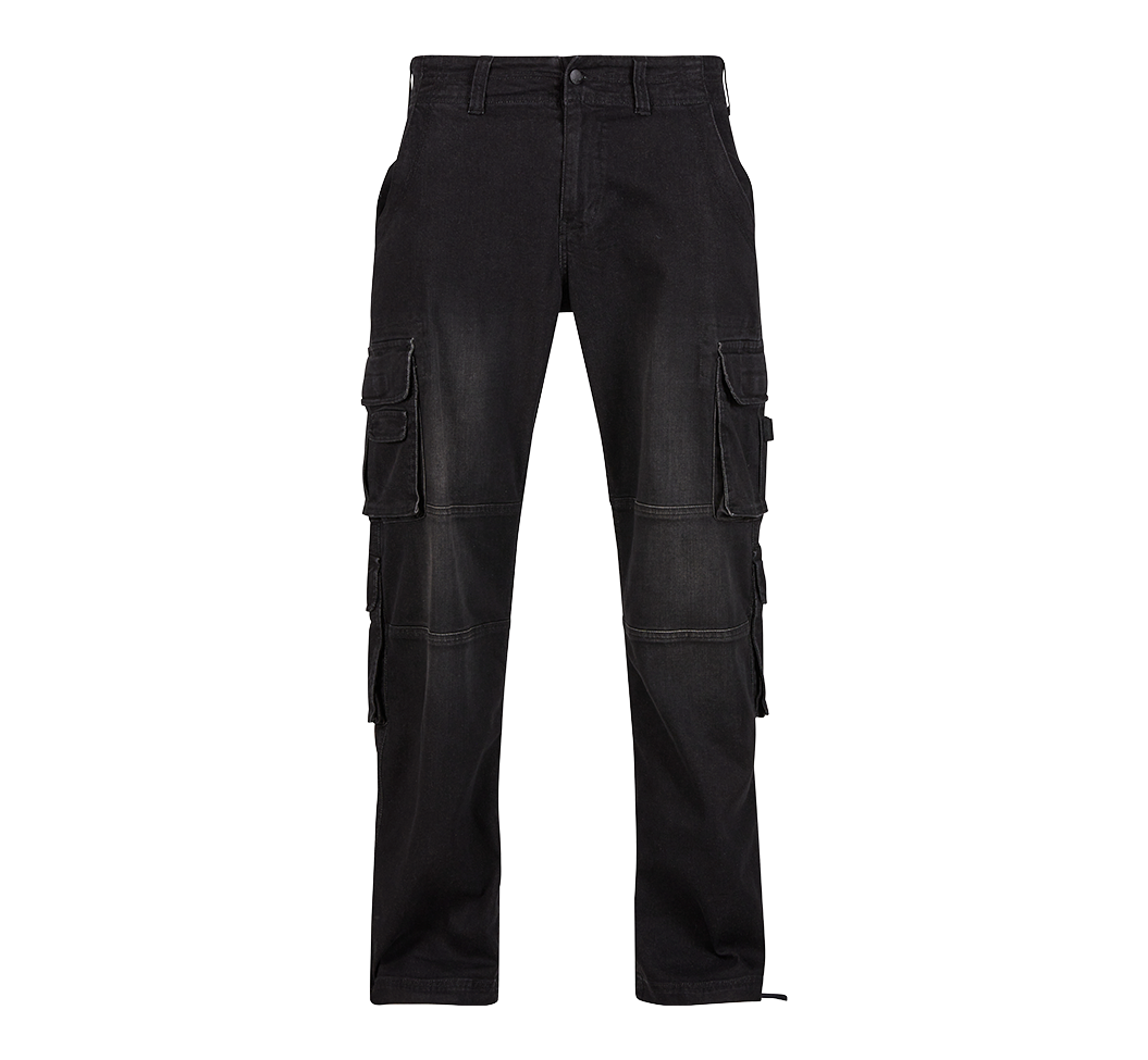 Pantaloni Cargo Denim Negru Brandit - Versatilitate Urbana