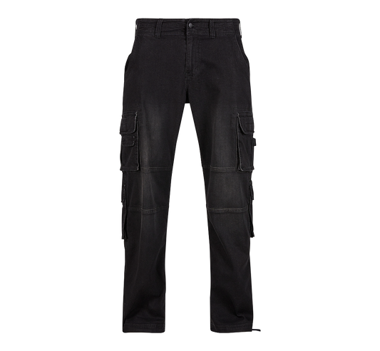 Pantaloni Cargo Denim Negru Brandit - Versatilitate Urbana