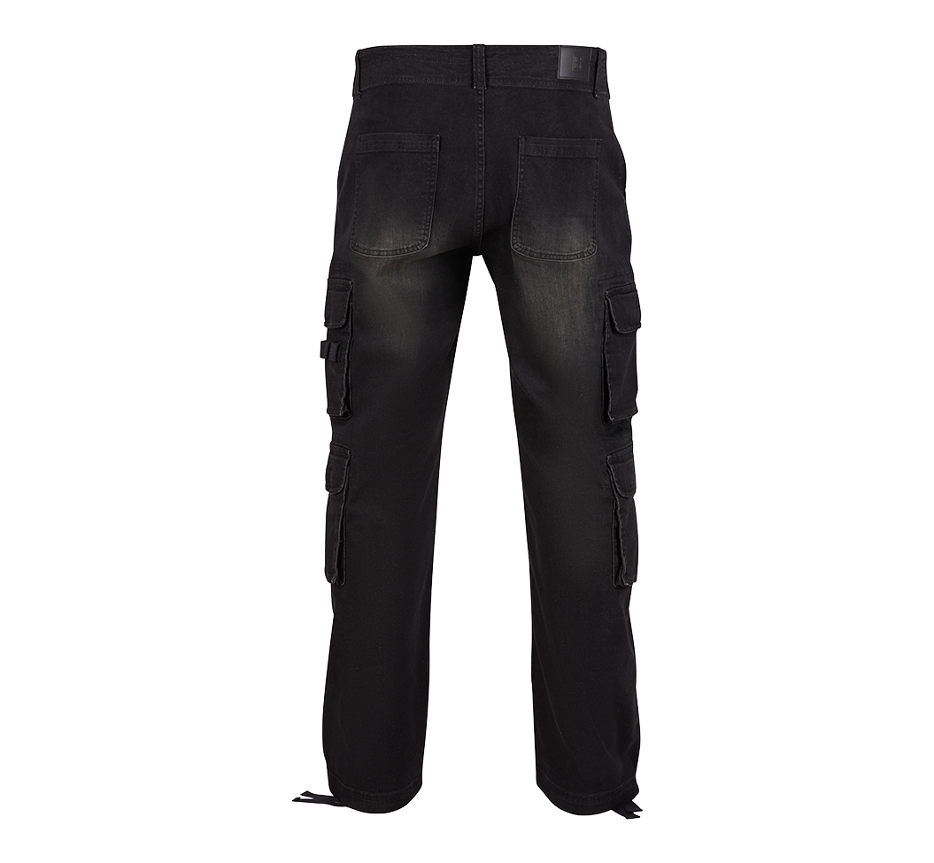 Pantaloni Cargo Denim Negru Brandit - Versatilitate Urbana