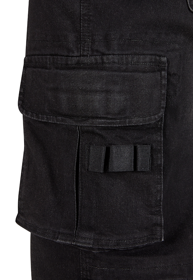 Pantaloni Cargo Denim Negru Brandit - Versatilitate Urbana