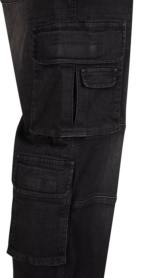 Pantaloni Cargo Denim Negru Brandit - Versatilitate Urbana