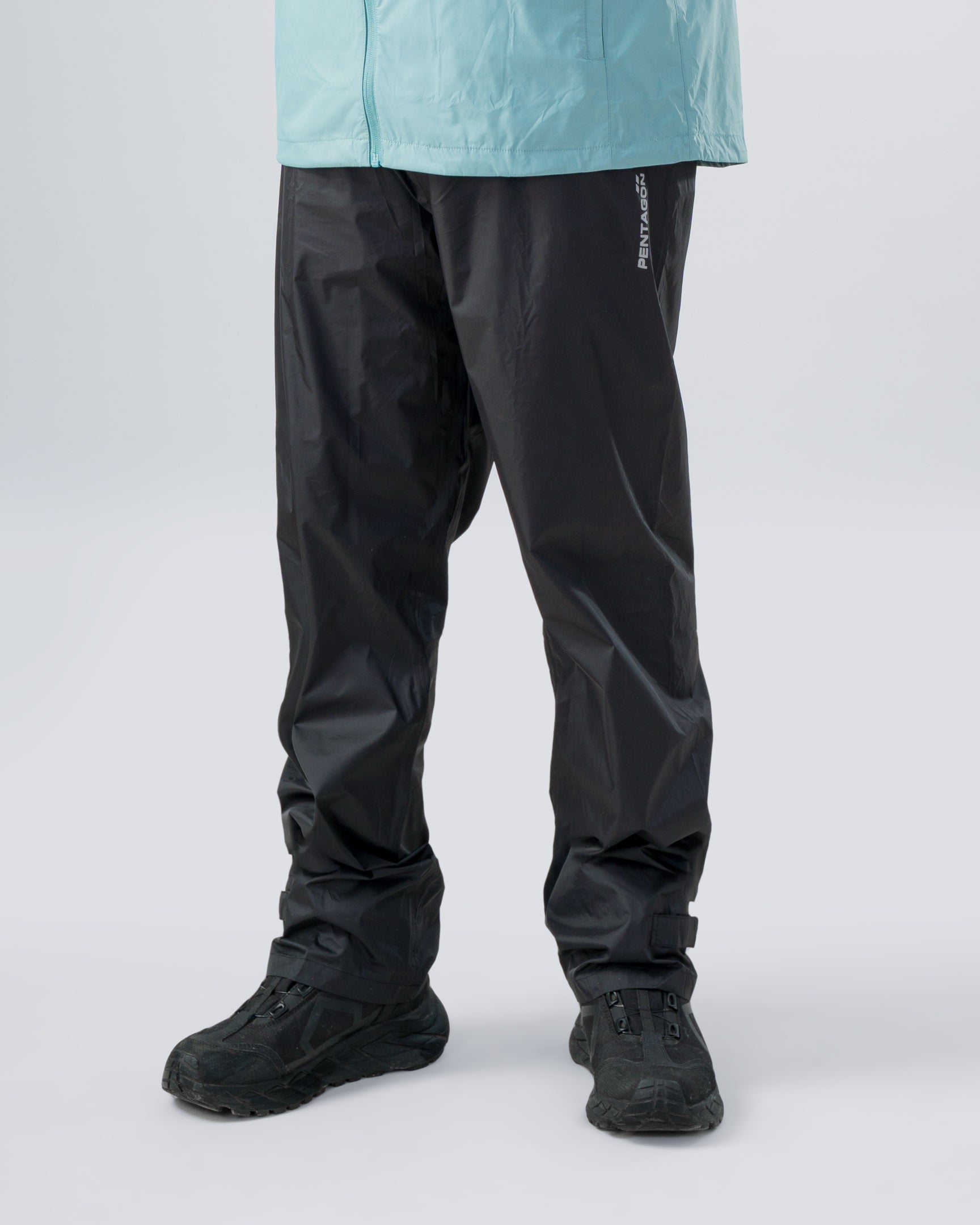 Pantaloni Cloudburst Packable Unisex Rain Pants Black Pentagon Tactical - Protecție Impermeabilă și Adaptabilitate Tactică
