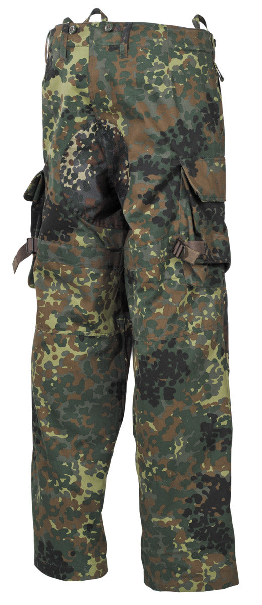 Pantaloni Combat BW Kampfhose Flecktarn MFH - Șezut Întărit, Genunchiere Detasabile