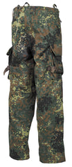 Pantaloni Combat BW Kampfhose Flecktarn MFH - Șezut Întărit, Genunchiere Detasabile