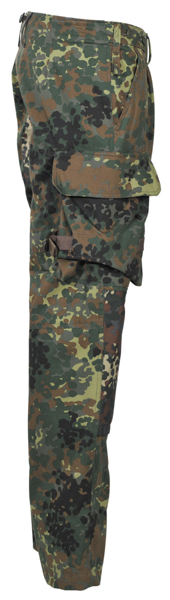 Pantaloni Combat BW Kampfhose Flecktarn MFH - Șezut Întărit, Genunchiere Detasabile