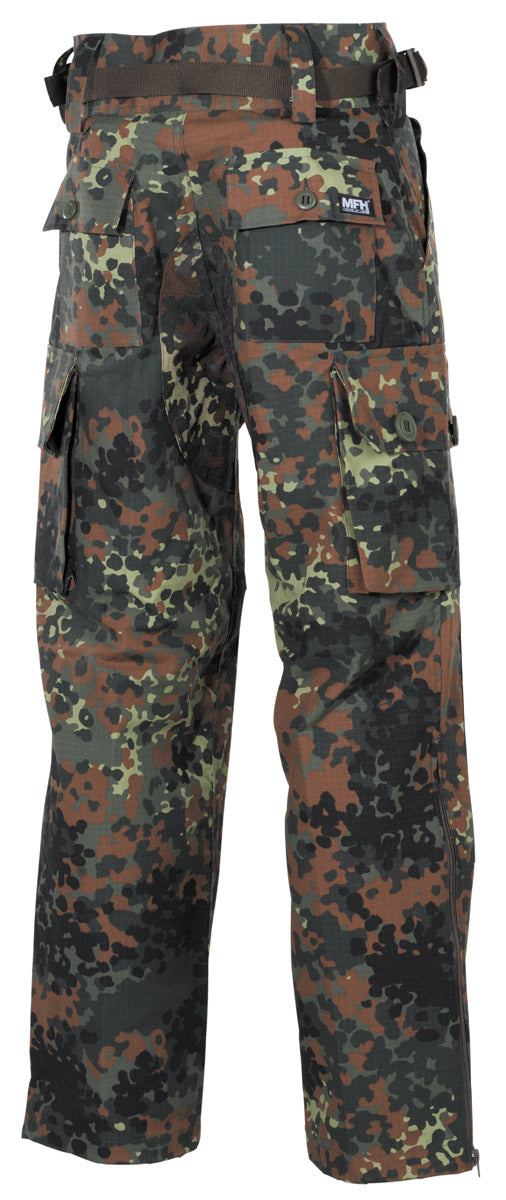 Pantaloni Combat Smock Flecktarn MFHProfessional - Rip Stop, 6 Buzunare
