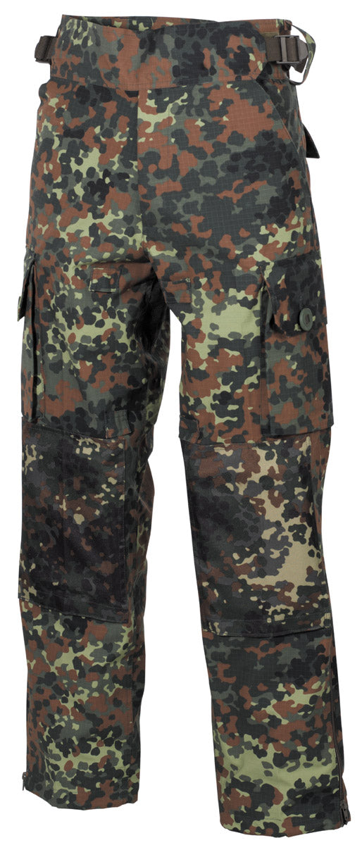 Pantaloni Combat Smock Flecktarn MFHProfessional - Rip Stop, 6 Buzunare