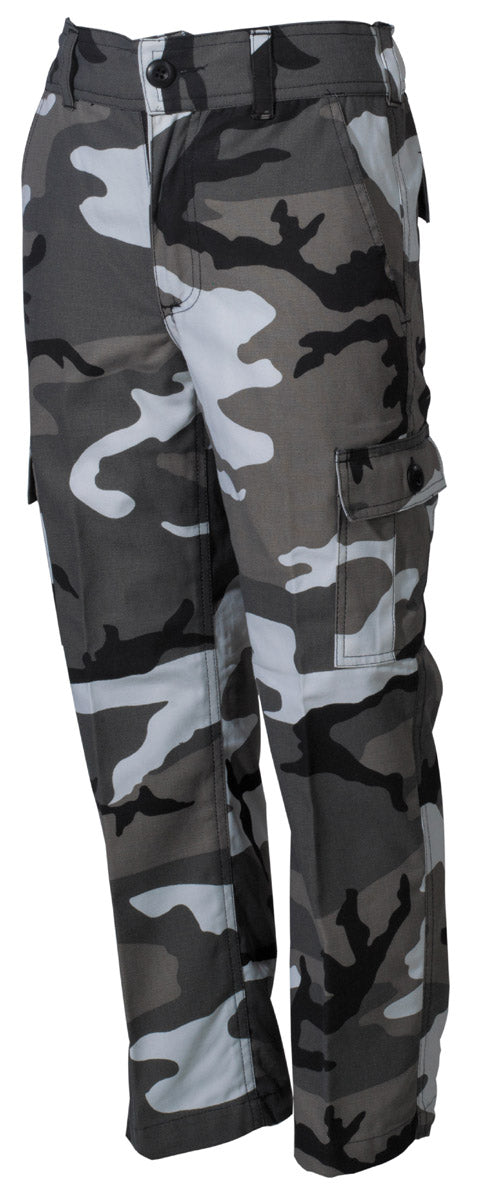 Pantaloni Copii US BDU Urban MFH - 6 Buzunare, Talie Elastică