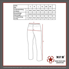 Pantaloni Damă Softshell Allround Negru MFH - Impermeabili, Buzunare Cargo