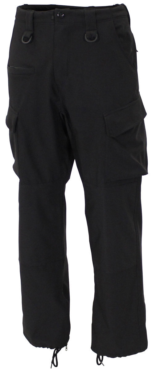Pantaloni Damă Softshell Allround Negru MFH - Impermeabili, Buzunare Cargo
