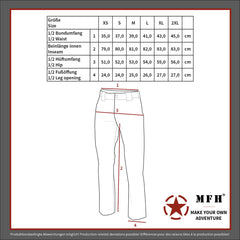 Pantaloni Dama US BDU Negru MFH - Genunchi & Șezut Întărit, 6 Buzunare