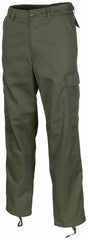 Pantaloni de Camp BDU Oliv MFH - Fermoar Frontal, Talie Ajustabilă
