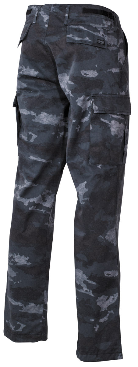 Pantaloni de Camp BDU US HDT-camo LE MFH - 6 Buzunare, Talie Ajustabilă