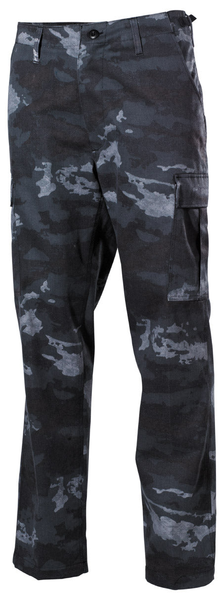 Pantaloni de Camp BDU US HDT-camo LE MFH - 6 Buzunare, Talie Ajustabilă