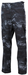 Pantaloni de Camp BDU US HDT-camo LE MFH - 6 Buzunare, Talie Ajustabilă