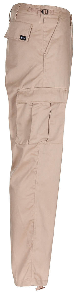 Pantaloni de câmp BDU US Khaki MFH - Fermoar frontal, Talie ajustabilă