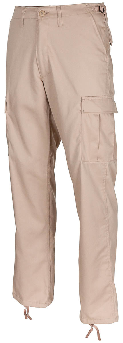 Pantaloni de câmp BDU US Khaki MFH - Fermoar frontal, Talie ajustabilă