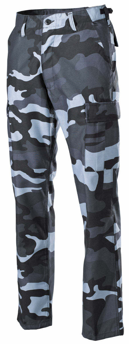 Pantaloni de Câmp BDU US Skyblue MFH - Talie Ajustabilă, Gaici Late
