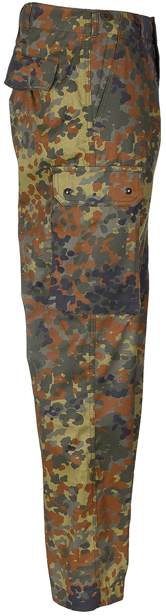 Pantaloni de Câmp BW Feldhose Flecktarn - 2 Buzunare Picior, Fermoar