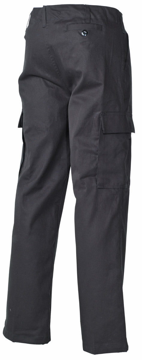 Pantaloni de Câmp BW Moleskinhose Negru MFH - Închidere nasturi, Manșete ajustabile