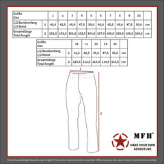 Pantaloni de Câmp BW Moleskinhose Negru MFH - Închidere nasturi, Manșete ajustabile