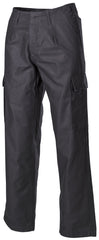 Pantaloni de Câmp BW Moleskinhose Negru MFH - Închidere nasturi, Manșete ajustabile