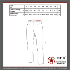 Pantaloni de Câmp Moleskin BW cu căptușeală termică Oliv MFH - 100% Bumbac, Gaici late