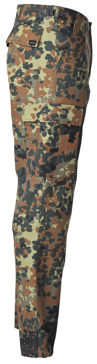 Pantaloni de Câmp US BDU Flecktarn MFH - 6 Buzunare, Talie Ajustabilă