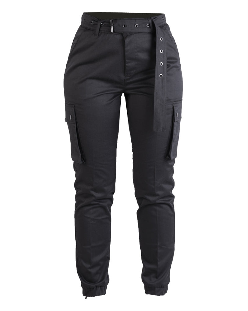 Pantaloni de Damă Mil-Tec Army – Twill, Talie Înaltă, Negri