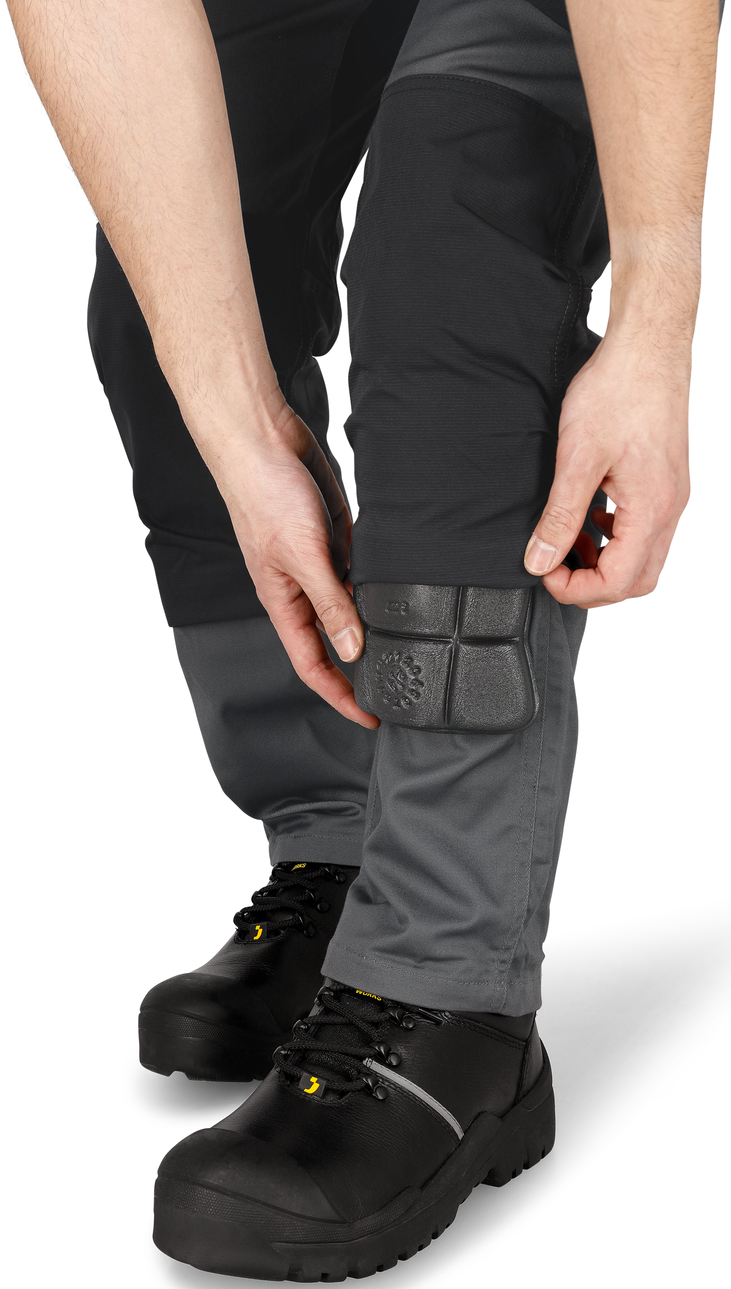 Pantaloni de lucru Deneb Trousers M Safety Jogger - Dark Grey/Black