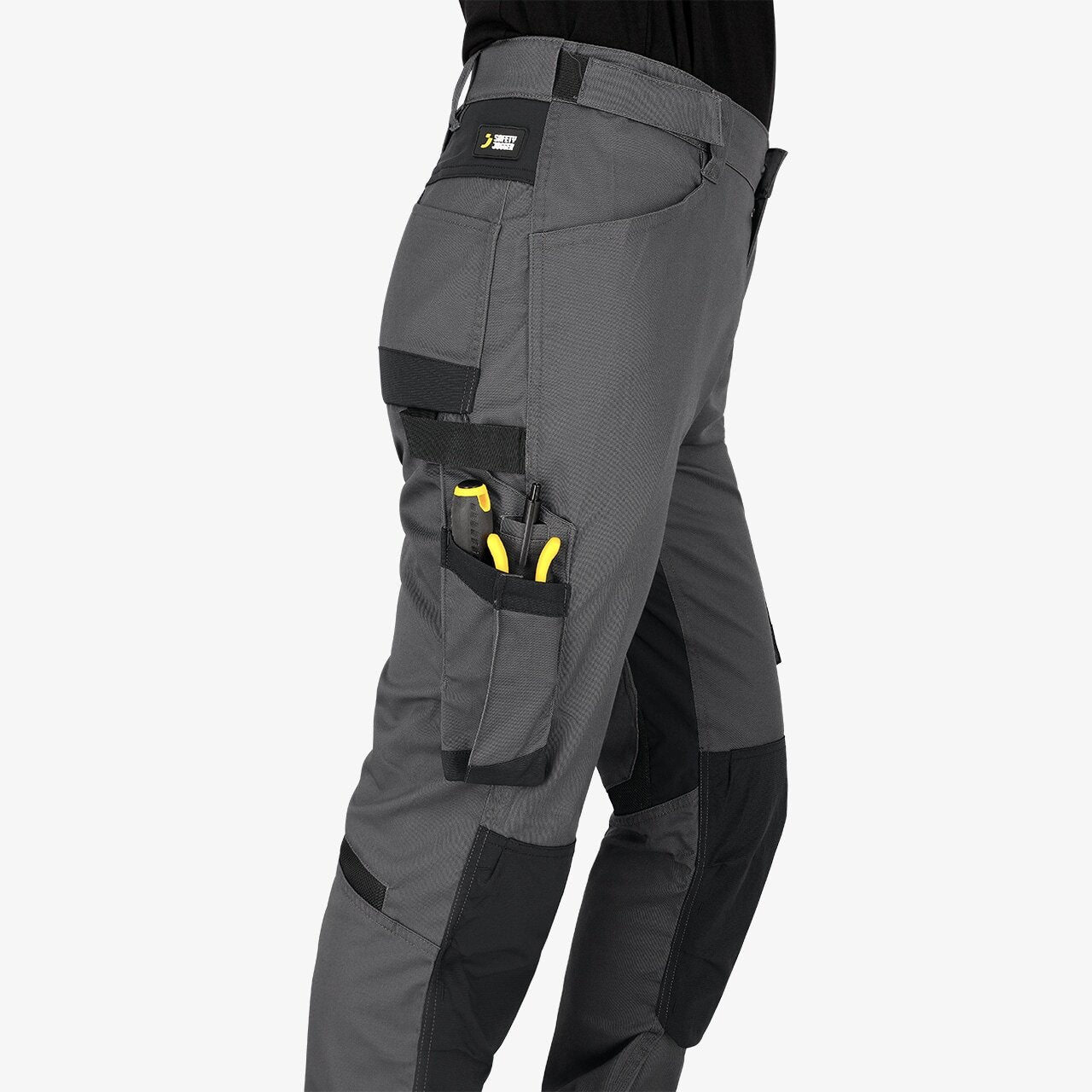 Pantaloni de lucru Deneb Trousers M Safety Jogger - Dark Grey/Black