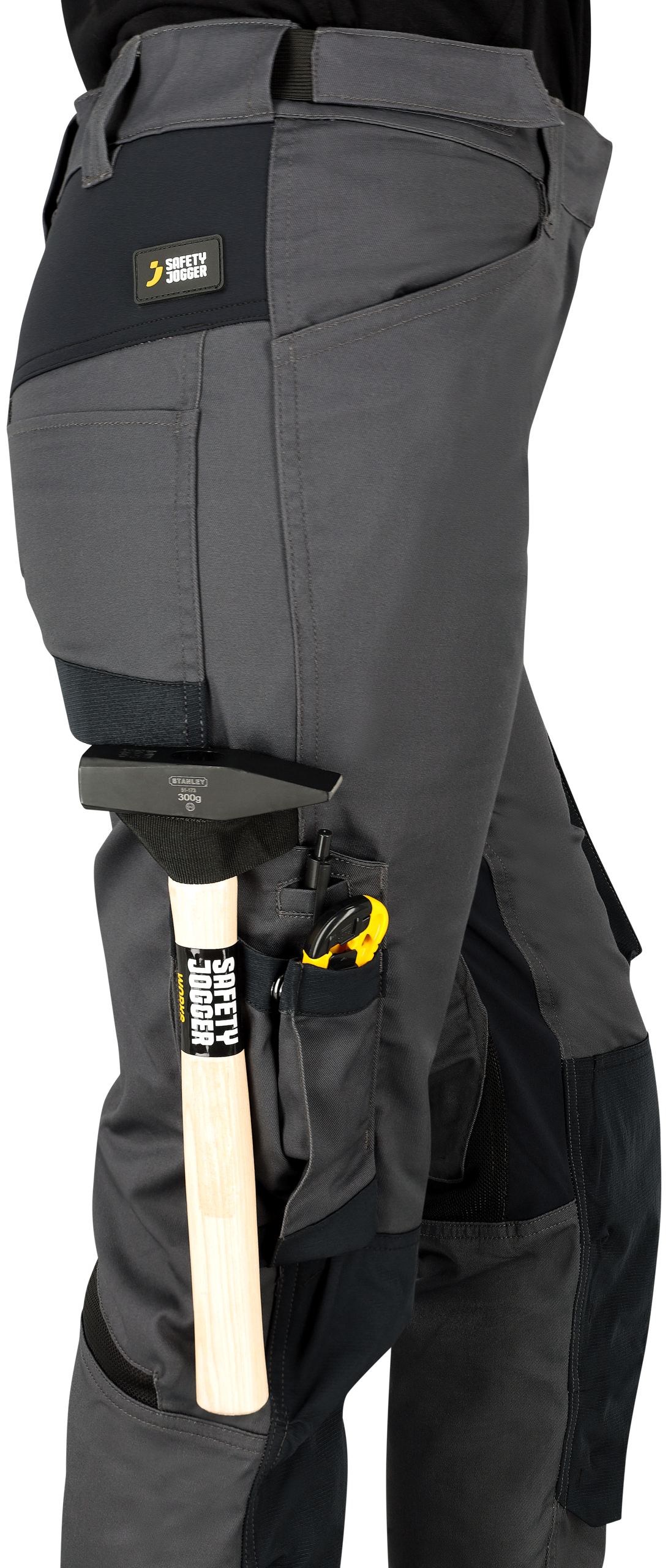 Pantaloni de lucru Deneb Trousers W Safety Jogger - Dark Grey/Black