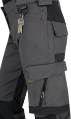 Pantaloni de lucru Deneb Trousers W Safety Jogger - Dark Grey/Black
