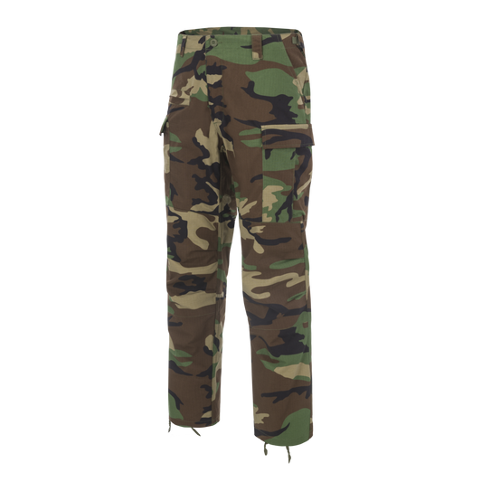 Pantaloni Helikon-Tex BDU Mk2 Woodland Întăriri Genunchi și Șezut