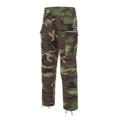 Pantaloni Helikon-Tex BDU Mk2 Woodland Întăriri Genunchi și Șezut