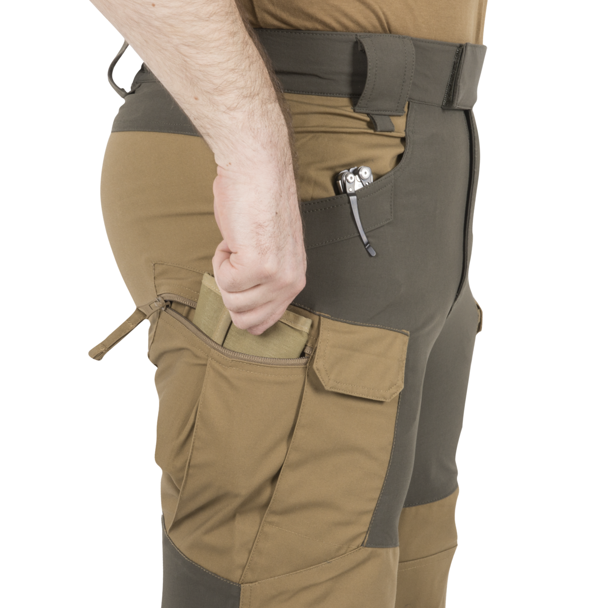 Pantaloni Helikon-Tex Hybrid Outback DuraCanvas Crimson Sky