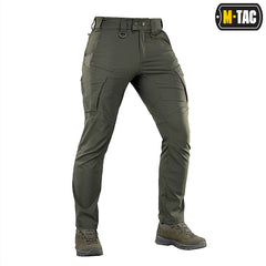 Pantaloni M-Tac Aggressor Summer Flex - Army Olive, Ușori și Rezistenți