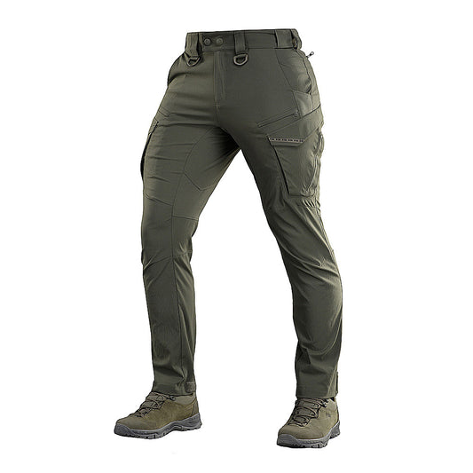 Pantaloni M-Tac Aggressor Summer Flex - Army Olive, Ușori și Rezistenți