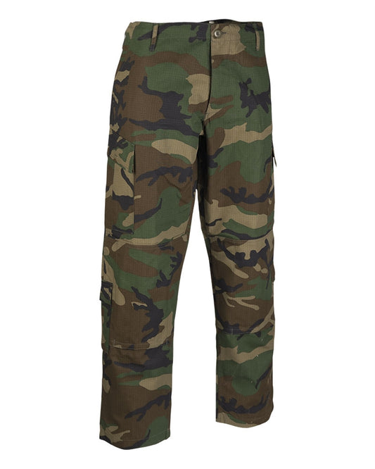 Pantaloni Mil-Tec US ACU – Rip-Stop 100% Bumbac, 8 Buzunare, Woodland
