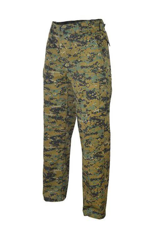 Pantaloni Mil-Tec US BDU Field – Poliester-Bumbac, Întăriți, Digital Woodland
