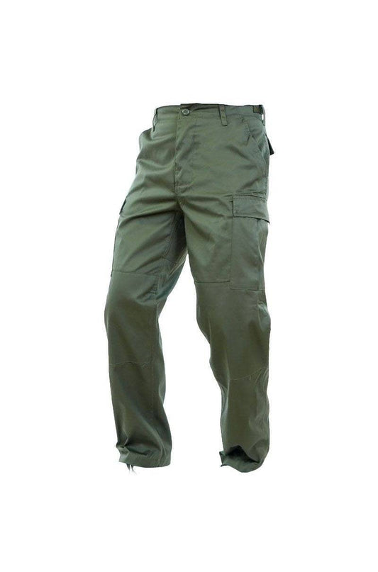 Pantaloni Mil-Tec US BDU Field – Poliester-Bumbac, Întăriți, Oliv