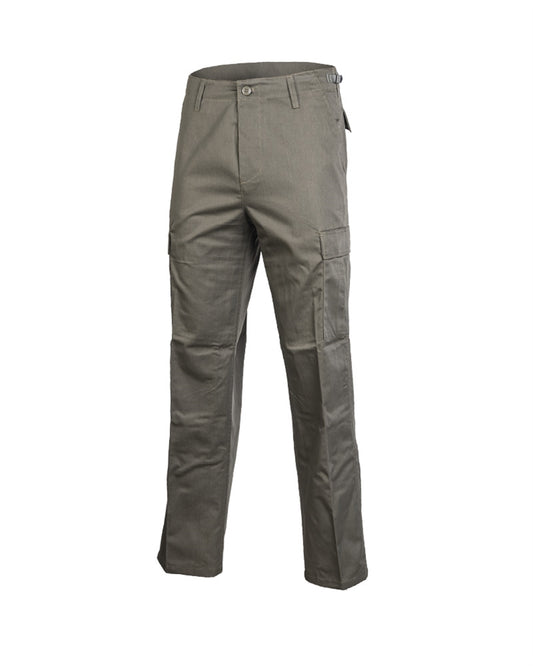 Pantaloni Mil-Tec US Ranger BDU – Fără Întărituri, 6 Buzunare, Oliv