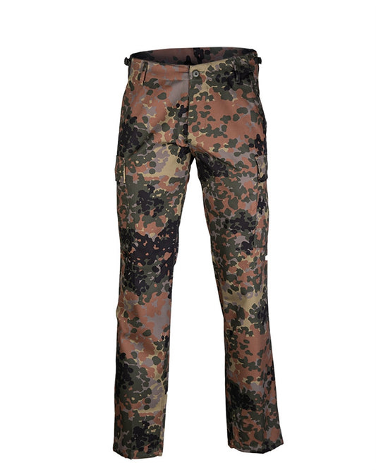 Pantaloni Mil-Tec US Ranger BDU Straight Cut – 80% Poliester, Flecktarn